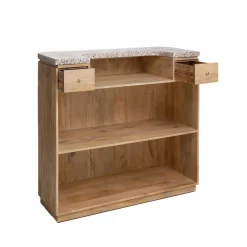 Made in Meubles Meuble Bar<Meuble bar en bois de manguier et terrazzo Lou