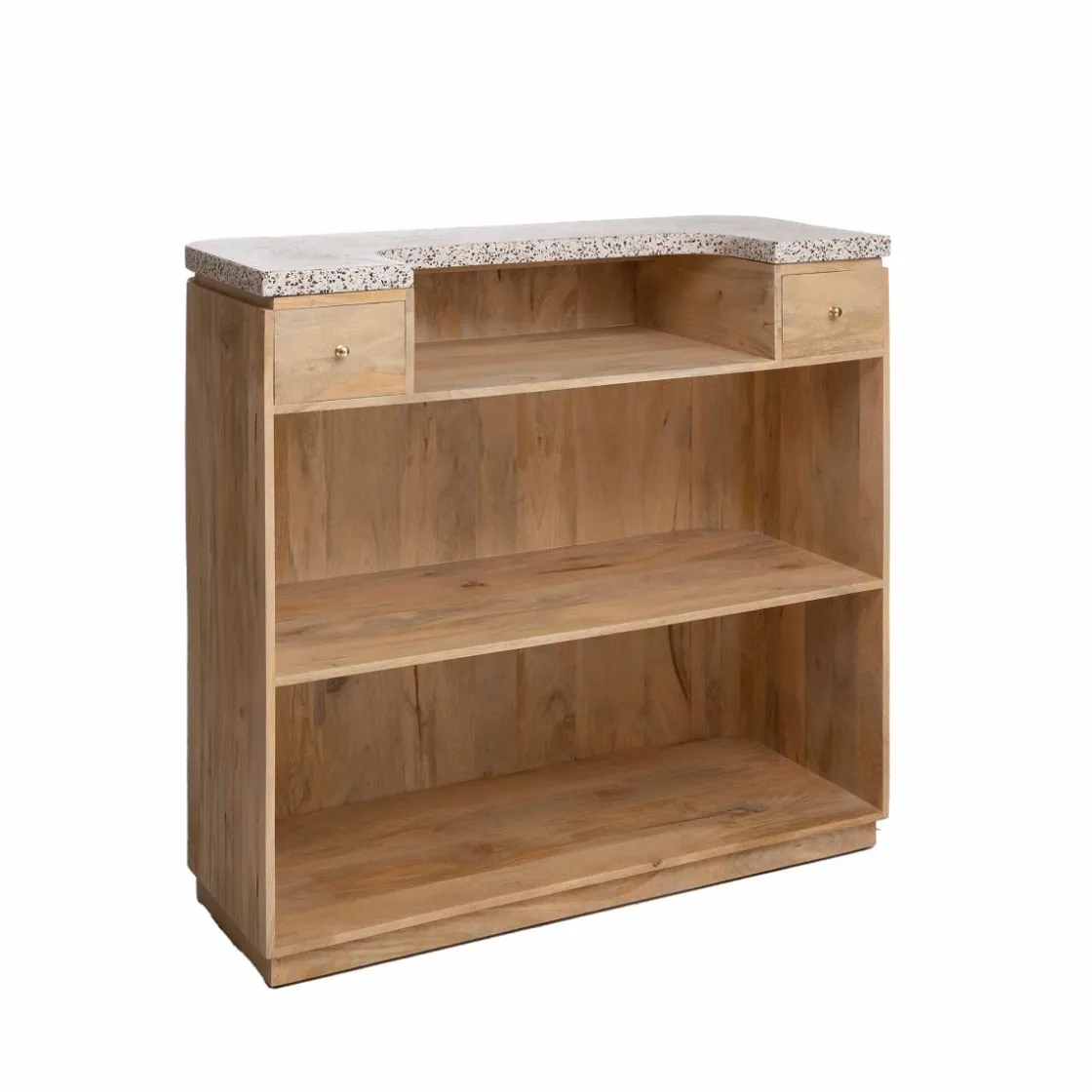 Made in Meubles Meuble Bar<Meuble bar en bois de manguier et terrazzo Lou