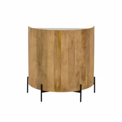 Made in Meubles Meuble Bar<Meuble bar en bois de manguier et marbre Adler