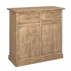 Made in Meubles Meuble Bar<Meuble bar en bois de manguier brossé et métal Helsinki