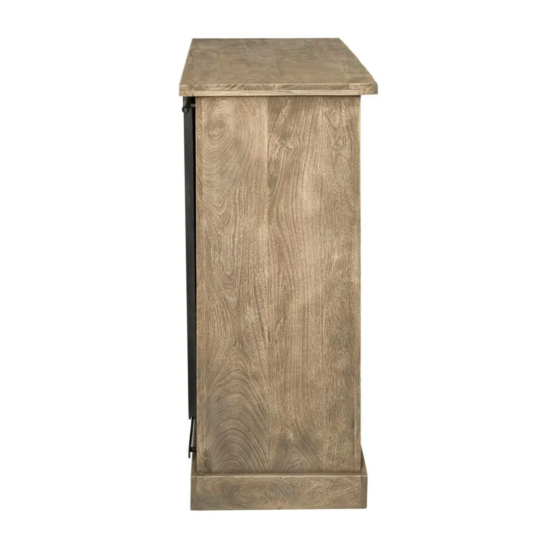 Made in Meubles Meuble Bar<Meuble bar en bois de manguier brossé et métal Helsinki