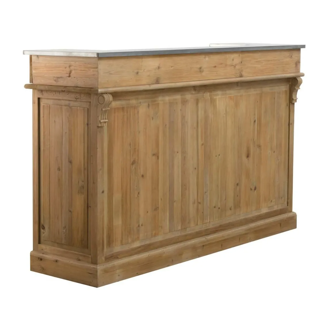 Made in Meubles Meuble Bar<Meuble bar en bois recyclé 180 cm Garance