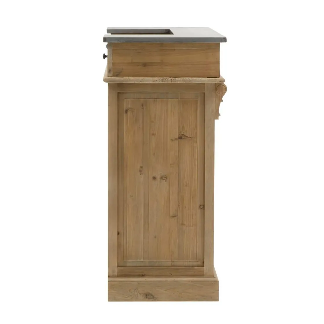 Made in Meubles Meuble Bar<Meuble bar en bois recyclé 120cm Garance