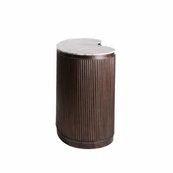 Made in Meubles Meuble Bar<Meuble bar haricot en marbre et métal Orlando