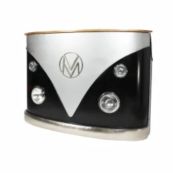 Made in Meubles Meuble Bar<Meuble bar noir avec plateau en bois de manguier Combi