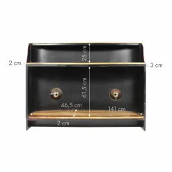 Made in Meubles Meuble Bar<Meuble bar rouge avec plateau en bois de manguier Combi