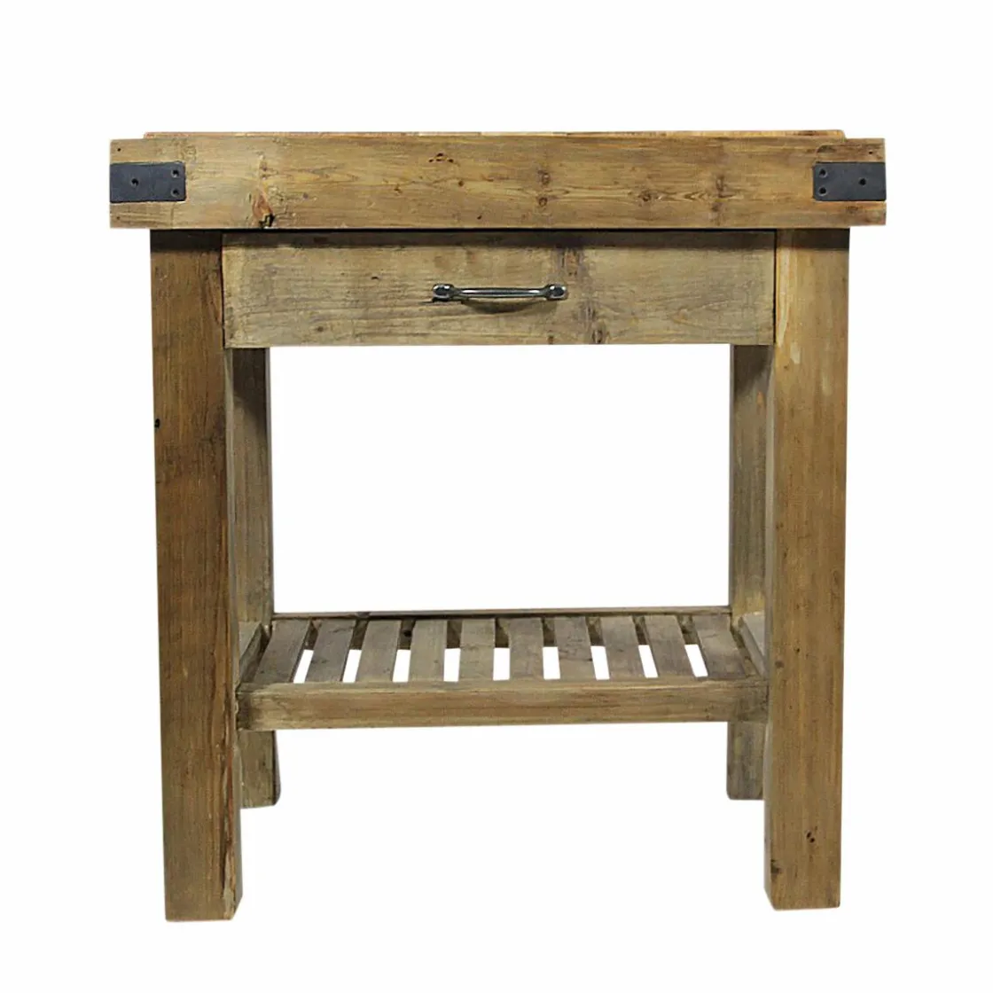 Made in Meubles Ilot Central<Meuble bas cuisine en bois recyclé Garance