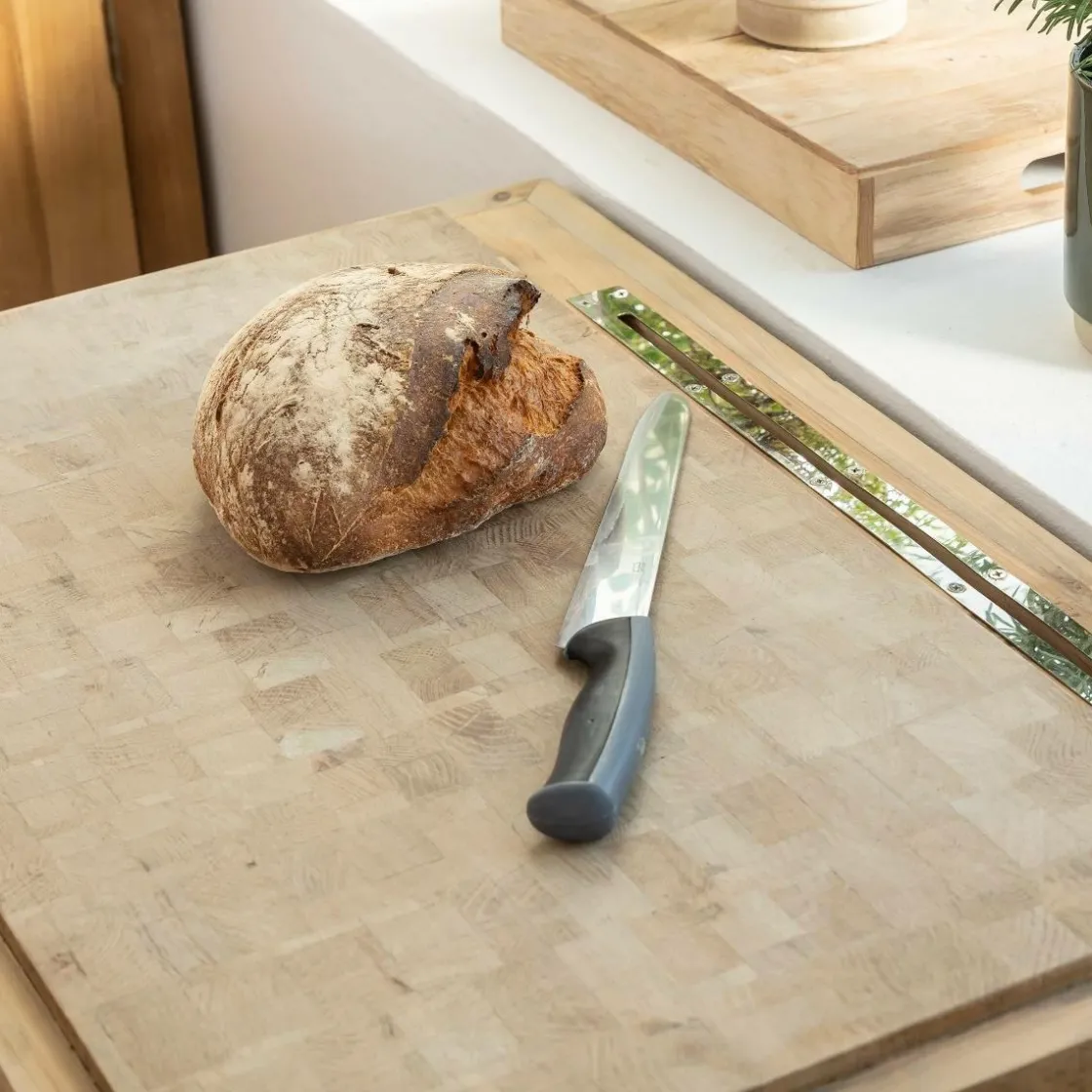 Made in Meubles Ilot Central<Meuble bas cuisine en bois recyclé Garance