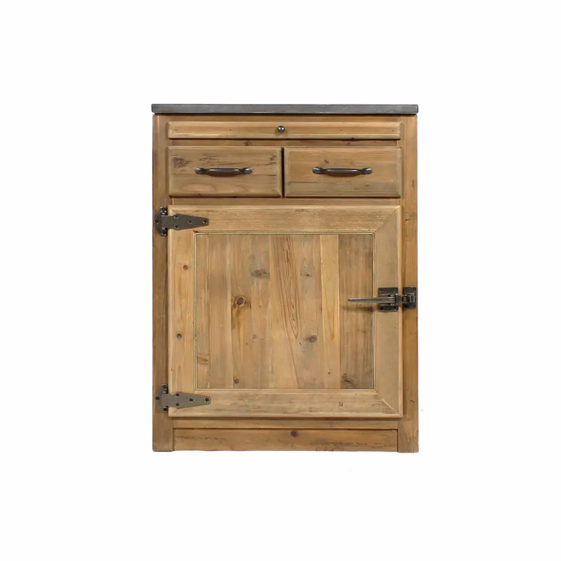 Made in Meubles Meuble Bas<Meuble bas de cuisine 2 tiroirs, 1 porte - Champêtre