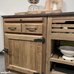 Made in Meubles Meuble Bas<Meuble bas de cuisine 2 tiroirs, 1 porte - Champêtre