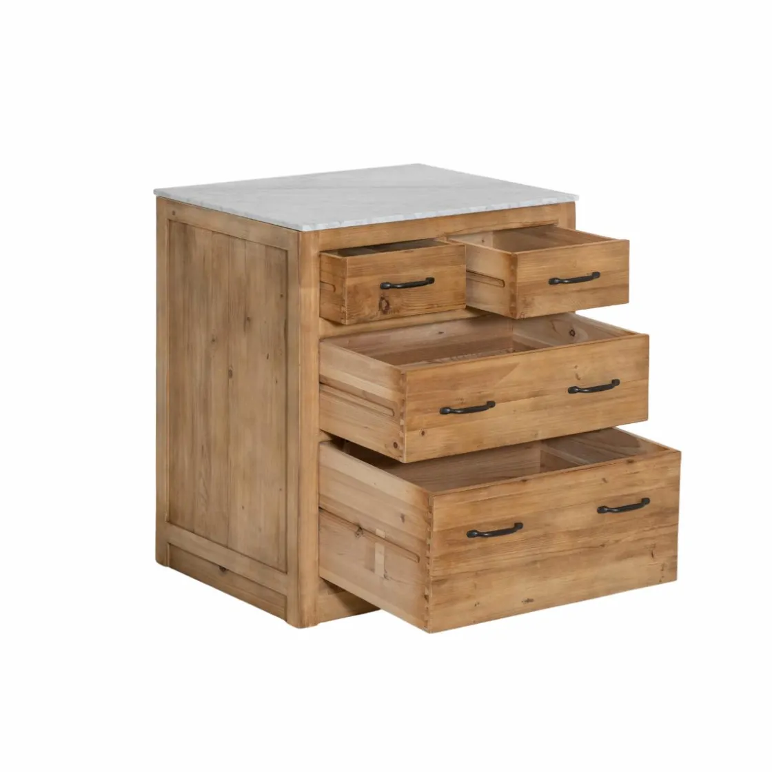 Made in Meubles Meuble Bas<Meuble bas de cuisine 4 tiroirs Epure