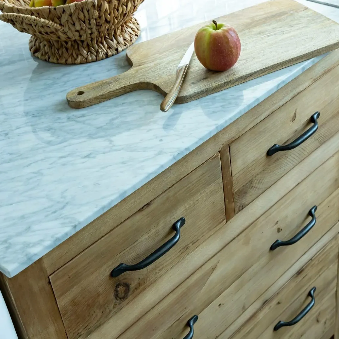 Made in Meubles Meuble Bas<Meuble bas de cuisine 4 tiroirs Epure