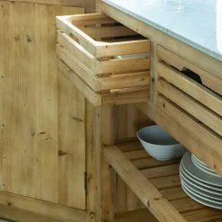 Made in Meubles Meuble Bas<Meuble bas de cuisine 2 tiroirs + 1 étagère Epure