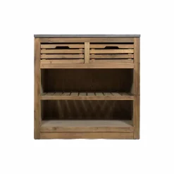 Made in Meubles Meuble Bas<Meuble bas de cuisine 2 tiroirs + 1 étagère Champêtre