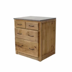 Made in Meubles Meuble Bas<Meuble bas de cuisine 4 tiroirs - Champêtre