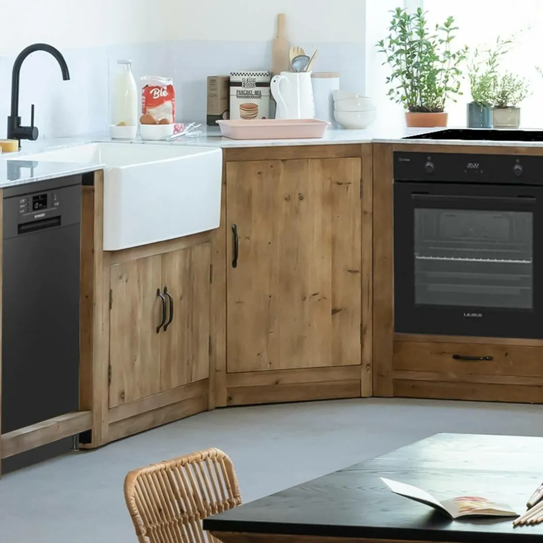 Made in Meubles Meuble Bas<Meuble bas de cuisine en angle Epure