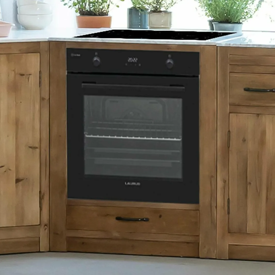 Made in Meubles Meuble Bas<Meuble bas de cuisine pour four et plaques de cuisson Epure