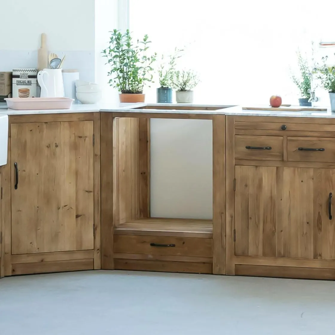 Made in Meubles Meuble Bas<Meuble bas de cuisine pour four et plaques de cuisson Epure