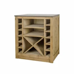 Made in Meubles Meuble Bas<Meuble bas de cuisine range-bouteilles Champêtre