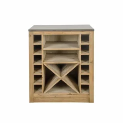 Made in Meubles Meuble Bas<Meuble bas de cuisine range-bouteilles Champêtre