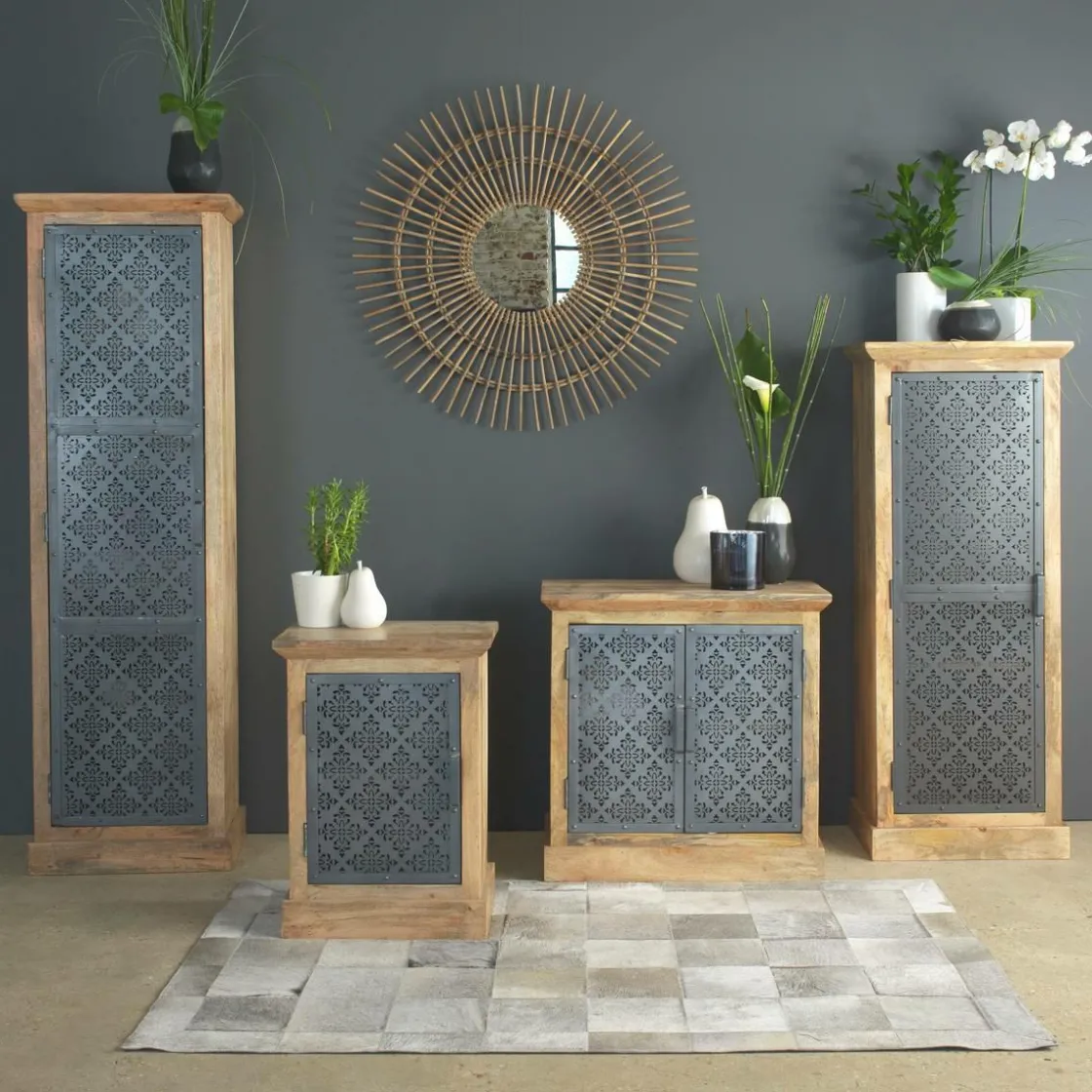 Made in Meubles Meuble De Rangement<Meuble de rangement en bois de manguier Sahara