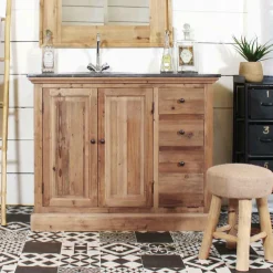 Made in Meubles Meuble Sous Vasque<Meuble sous vasque en bois recyclé April