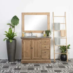 Made in Meubles Meuble Sous Vasque<Meuble sous vasque en bois recyclé April