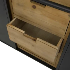 Made in Meubles Meuble Sous Vasque<Meuble sous vasque en bois recyclé et métal Jade