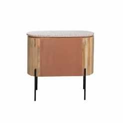 Made in Meubles Meuble Sous Vasque<Meuble sous vasque en bois de manguier et terrazzo Lou