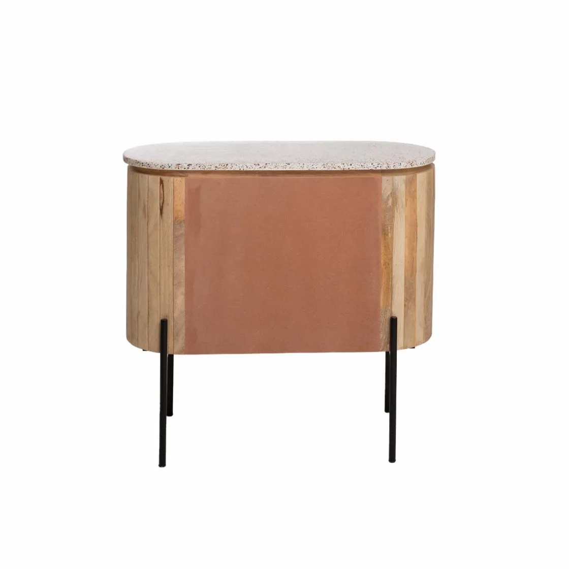 Made in Meubles Meuble Sous Vasque<Meuble sous vasque en bois de manguier et terrazzo Lou