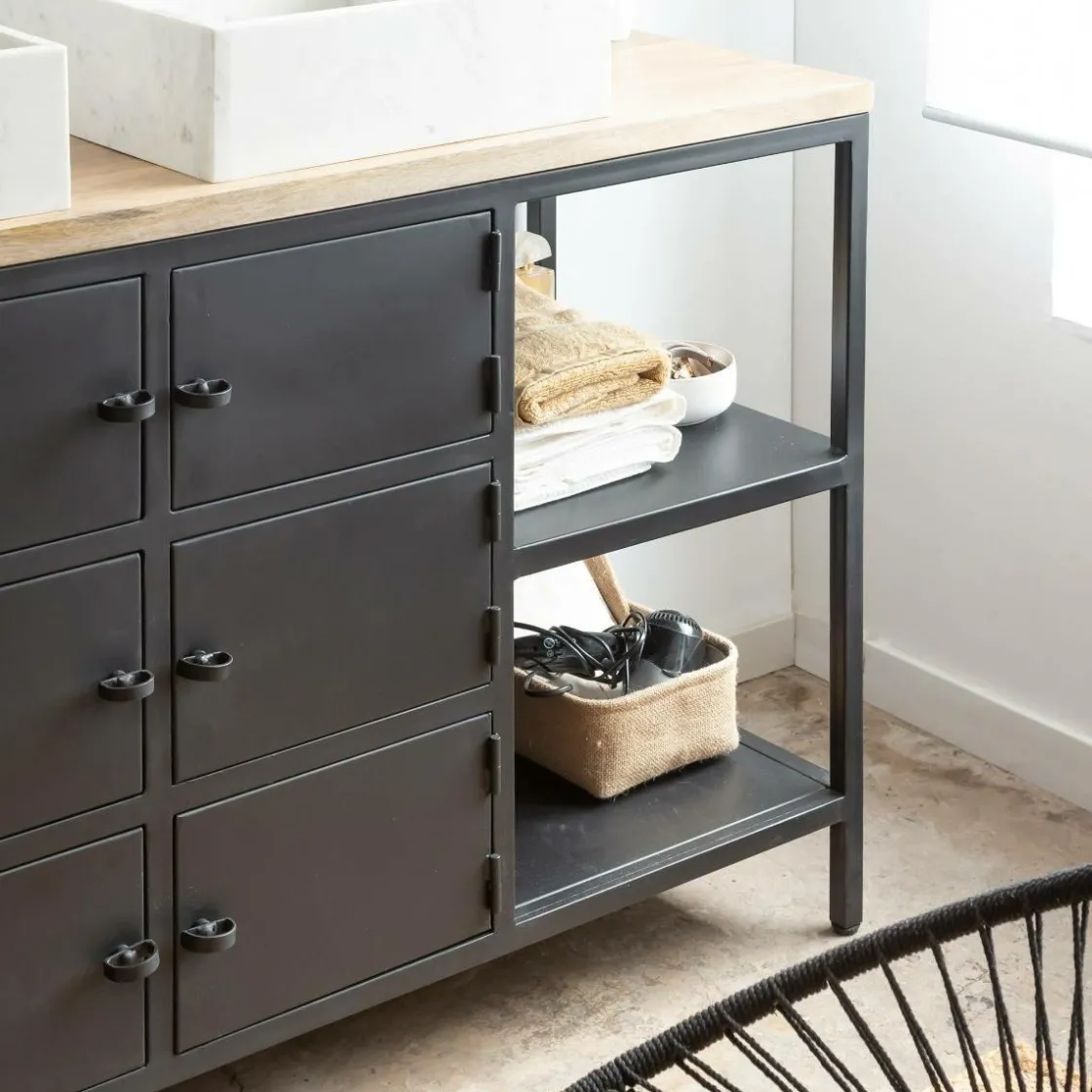 Made in Meubles Meuble Sous Vasque<Meuble sous vasque en bois de manguier Sol