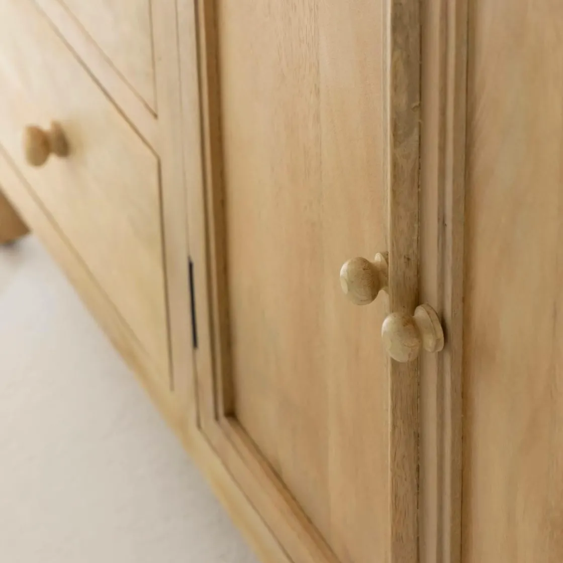 Made in Meubles Meuble Sous Vasque<Meuble sous vasque en bois de manguier blanchi Ronan