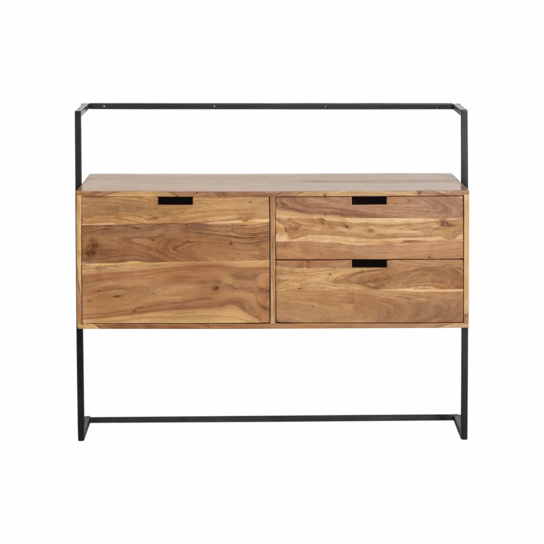 Made in Meubles Meuble Sous Vasque<Meuble sous vasque en bois d'acacia et métal Ninon