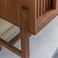 Made in Meubles Meuble Sous Vasque<Meuble sous vasque en bois d'acacia et terrazzo Kaelis