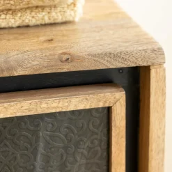 Made in Meubles Meuble Sous Vasque<Meuble sous vasque en bois de manguier Léandro