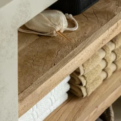 Made in Meubles Meuble Sous Vasque<Meuble sous vasque en bois effet béton et bois recyclé Dalva