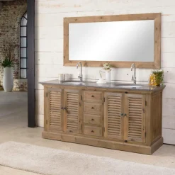 Made in Meubles Meuble Sous Vasque<Meuble sous vasque en bois recyclé Valérien