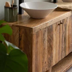 Made in Meubles Meuble Sous Vasque<Meuble sous vasque en bois recyclé Naël