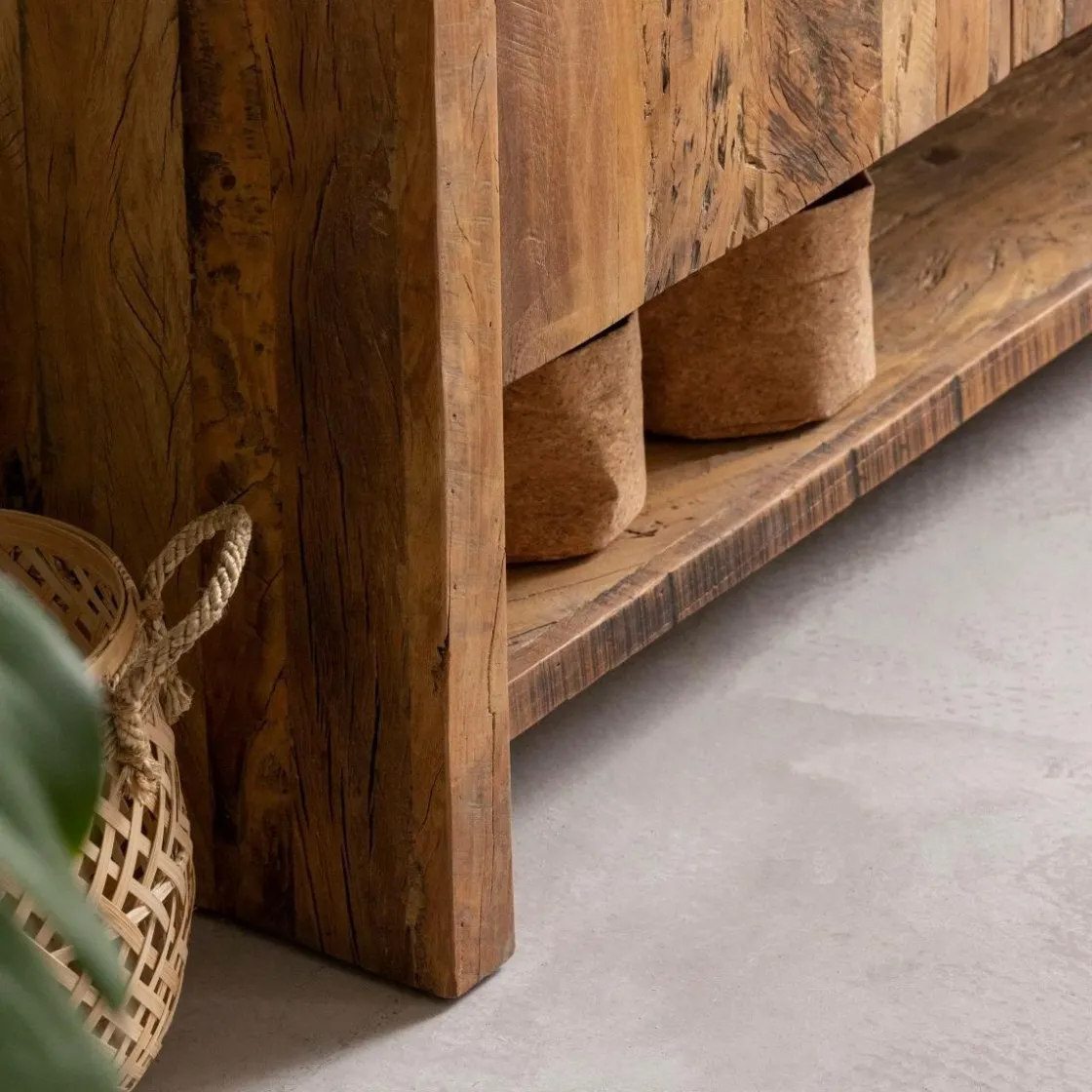 Made in Meubles Meuble Sous Vasque<Meuble sous vasque en bois recyclé Naël