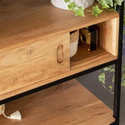 Made in Meubles Meuble Sous Vasque<Meuble sous vasque en bois d'acacia et métal Montréal