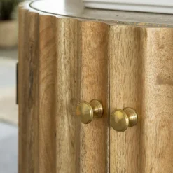 Made in Meubles Meuble Sous Vasque<Meuble sous vasque en bois de manguier et terrazzo Bao