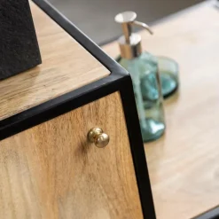 Made in Meubles Meuble Sous Vasque<Meuble sous vasque en bois de manguier et métal Agathe
