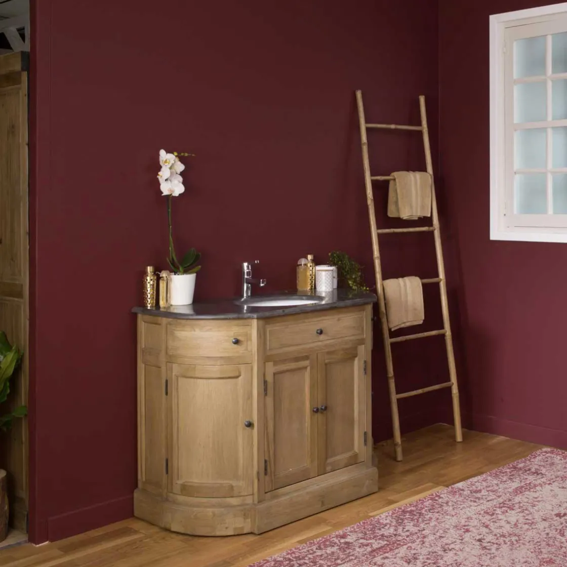 Made in Meubles Meuble Sous Vasque<Meuble sous vasque en bois de chêne Gaia