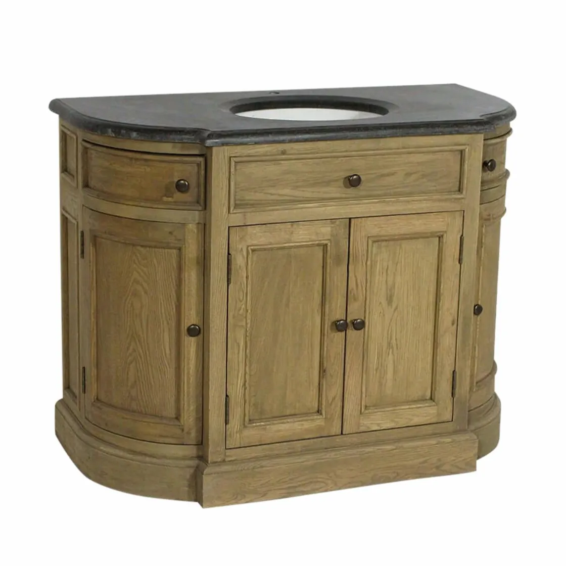 Made in Meubles Meuble Sous Vasque<Meuble sous vasque en bois de chêne Gaia