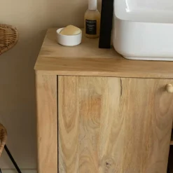 Made in Meubles Meuble Sous Vasque<Meuble sous vasque en bois de manguier Tonin