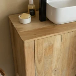 Made in Meubles Meuble Sous Vasque<Meuble sous vasque en bois de manguier Tonin