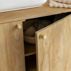 Made in Meubles Meuble Sous Vasque<Meuble sous vasque en bois de manguier Tonin