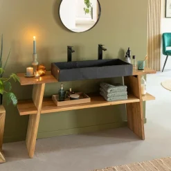 Made in Meubles Table Console|Meuble Sous Vasque<Meuble sous vasque en bois recyclé Corin