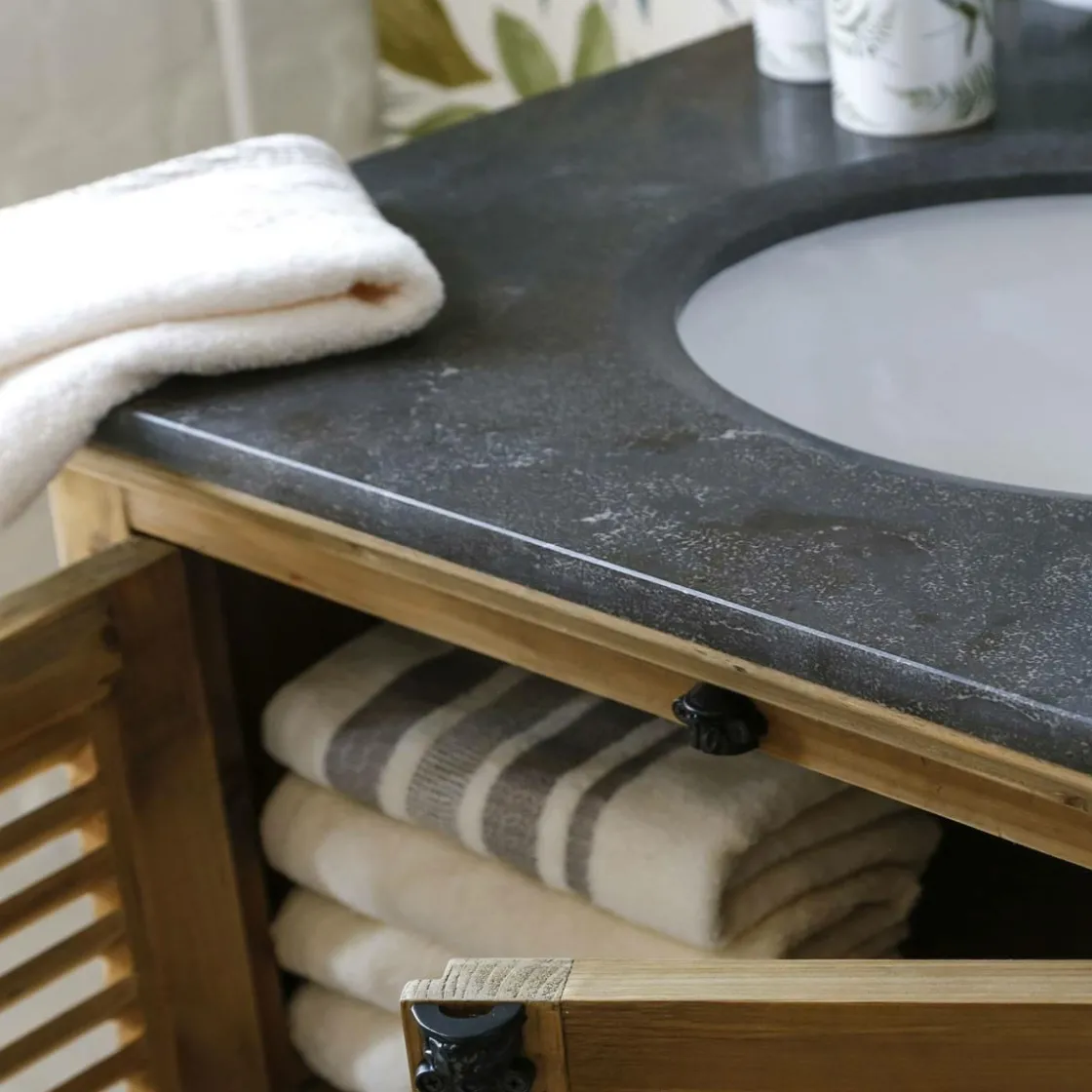 Made in Meubles Meuble Sous Vasque<Meuble sous vasque en bois recyclé Jude