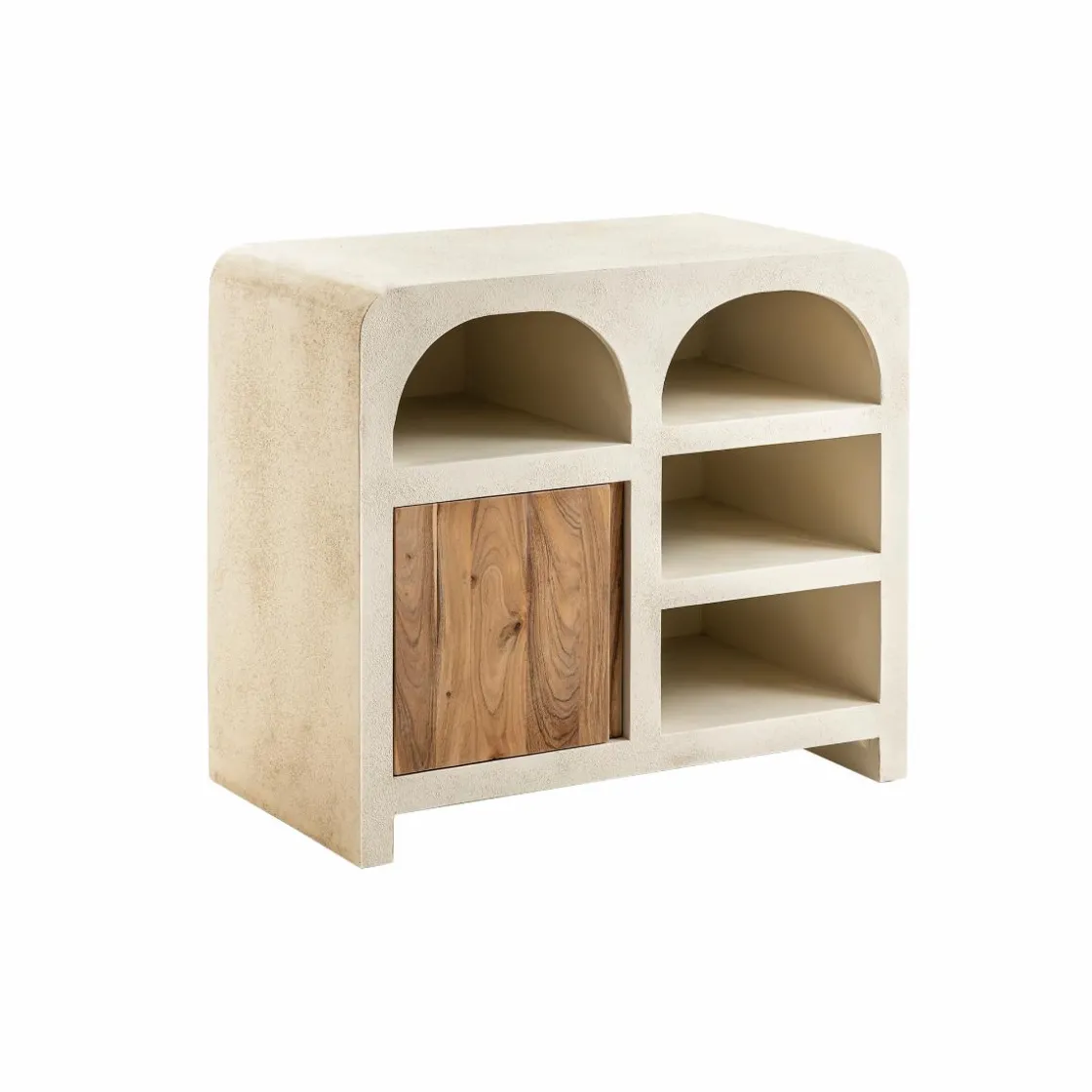 Made in Meubles Buffet|Meuble Sous Vasque<Meuble sous vasque en bois effet béton et bois d'acacia Dalva